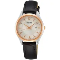 在飛比找PChome24h購物優惠-SEIKO 精工 CS 城市簡約女錶-29mm SUR428