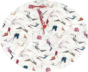[VPPUR] High Heel Shoes Print Washable Christmastree Skirt Festive Tree Skirt for Thanksgiving Day Xmas Parties