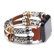 Vintage Watch Strap Hollow Texture Strap Suitable for Apple Watch Series-Brown-38/40mm