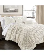 Lush Decor Fashion Ravello Pintuck Comforter
