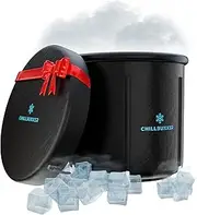 Ice Bath Tub for Athletes XL - [USA Owned] Portable Cold Plunge Tub for Recovery - with Insulated Cover. Carrying Case, and Floating Thermometer - Portable Ice Bath Cold Tub Therapy - 33.5in x 29.5in