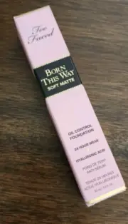 TOO FACED BORN THIS WAY SOFT MATTE OIL CONTROL FOUNDATION NUDE NEW