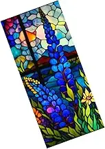 Decorative Window Sticker Vintage Flower Privacy Film Static Cling for Glass Door