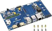 Waveshare Compute Module 5 IO Board, Compatible with All Variants of Raspberry Pi CM5, with PoE Feature, Single Board Only
