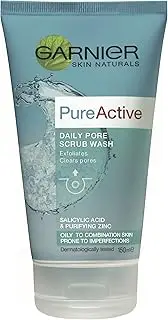 [Garnier] Pure Active Daily Pore Scrub Wash 150ml