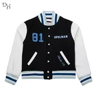 New Letterman Spelman College Jaguars Homecoming Black and White Varsity Jacket
