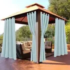 Waterproof Outdoor Patio Curtains - Thermal Insulated, Sunlight Blocking Weather