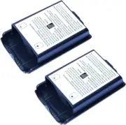 2X Black Battery Cover for Microsoft Xbox 360 Wireless Controller