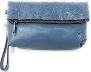 [Patricia Nash] Valerie Tooled Leather Foldover Clutch Wristlet, Mirage, Mirage