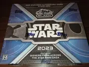 2023 Topps Chrome Black Star Wars Hobby Box 3 Cards 1 Encased Auto on Average