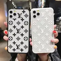 在飛比找蝦皮購物優惠-透明 LV 設計優質 iPhone 手機殼 iPhone 1