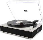 Record Player Wirelessturntable with Built-In Speakers and USB Play&Recording Be