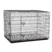 48 inch XL Dog Crate Cage Black