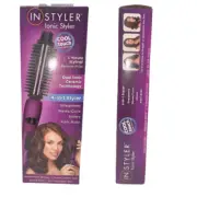 InStyler Ionic Styler Pro Brush and Flat Iron Purple Black..188