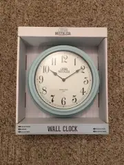 Kitchen Craft Living Nostalgia Wall Clock Pastel Light Blue