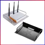 1set Wall Mounted Small Projector Shelf Metal Router Rack AV Shelf Under The TV