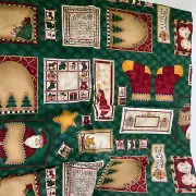 Fabric quilt labelsDebbie Mumm Christmas vintage one yard