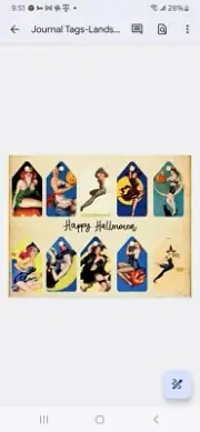 Vintage Inspired Pin Up Girls Tags Junk Journal Scrapbook PICK ONE
