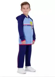 Mario Brothers Character Boys 2 piece Fleece Jacket & Jogger Pants Set Sz 10/12