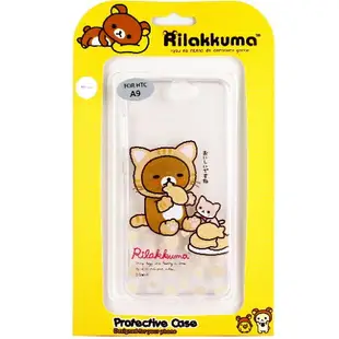 Rilakkuma 拉拉熊 HTC One A9 歡樂系列 彩繪透明保護軟套