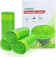 Commode Liners for Bedside Commode Vanilla Scent Diposable Bags 100pcs Universal Fit Most Standard Toliet Chair Bucket