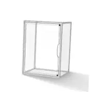 Clear Acrylic Display Case, Super Large Stackable Storage Bins Magnetic