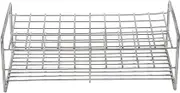Stainless Steel Test Tube Rack 50 Holes Hole with Handle High Temperature Wide Base Stability