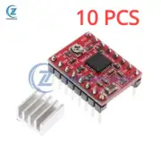 10PCS Reprap Stepper Driver A4988 Stepper Motor Driver Module with Heatsink