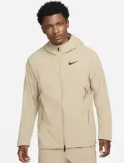 Nike Pro Flex Vent Max Men's Dri-FIT Winterized Fitness Jacket Brown/Tan Size M