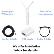 UBIQUITI UNIFI MESH PROFESSIONAL WIFI ACCESS POINT OUTDOOR EXTENSION KIT