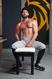 [Y272] Male Model Showing Off Body To Viewer Fine Art Hunky Physique