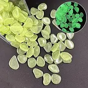 350 Pieces of Luminous Rocks,，0.79-1.181 inches，Luminous Pebbles,Pebbles for Plants/Yards/backyards/Fish Tanks/Swimming Pool Items，Add Charm to Your Space ﻿(Primary Color)