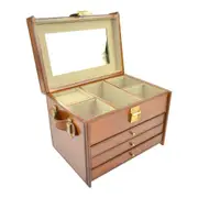 Leatherkart 4 - Rack Leather Jewellery Box - Tan