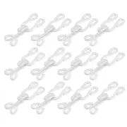 40pcs Iron Sewing Hooks and Eye Closures 38mm Long for Bra Trousers, White