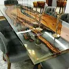 Spalted Maple Bar Top Clear Epoxy Table Acacia Wooden Handmade Hallway Decor Top