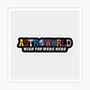 Travis Scott, Astroworld Vinyl 3" Die Cut Sticker