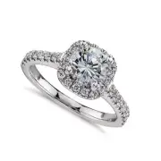 925 Sterling Silver CZ Ring Solitaire Crystal Women's Engagement Rings Cubic ...