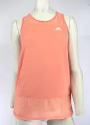 Adidas Active Wear Mesh Racerback Workout Tank Top - Peach - XS