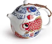 Teapot Dragon Fish Tea Pot Ceramic Single Pot Household Chinese Tea Brewery Kung Fu Tea Set Tea Kettle FANDIAO