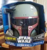 Star Wars 2009 Hasbro Boba Fett Wearable Helmet Electronic Talking
