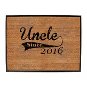 Uncle Since 2016 - Funny Novelty Doormat Man Cave Floor mat