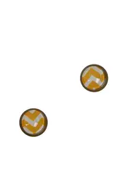 Mustard Chevron Studs--NES-SCEVMU