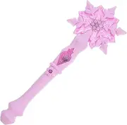 Totority Snowflake Wand for Kids - Glowing Fairy LED Wand with 3 Light Modes, Christmas Role Play & Holiday Party Favors (Shatterproof Design, Replaceable Batteries)