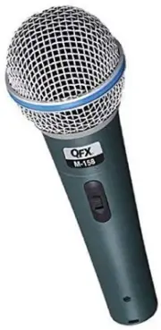 Instrument Dynamic Microphone, XLR Connector (M-158), Black