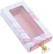 ASAKKURA Box Fake Eyelash Drawer Box with Clear Window Portable Storage Container for Artificial Eyelashes Design with Handle for Beauty Shops and Personal Use
