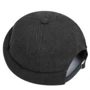 Brimless Docker Beanie Cap Washed Cotton Visor-Less Sailor Skullcap Rolled Up...