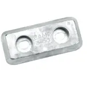 Camp Zinc 6-1/4" x 2-3/4" Hull Anode Plate for Salt Water Use