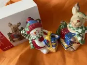 Studio Nova Festive Frosty Sugar & Creamer Set Christmas Holiday Set New