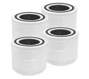 4 Pack Replacement True H13 HEPA Carbon Filter For Levoit Core 300 Air Purifier