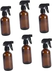 minkissy 6pcs 250ml Refillable Glass Spray Bottles for Hair Cleaning Subpackaging Bottles
